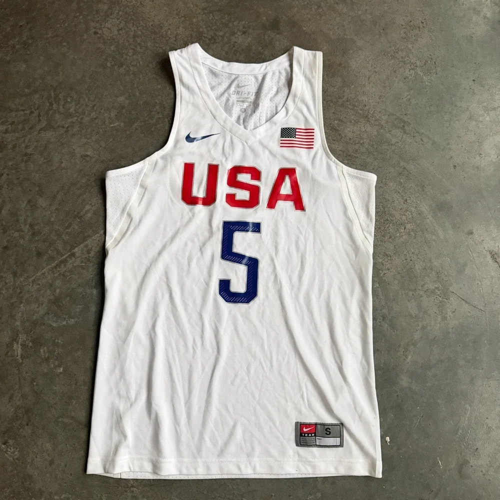 Nike USA National Team Basketball Jersey #5 Kevin Durant Mens Small Dri Fit